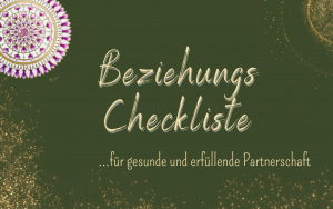 Beziehungs Checkliste
